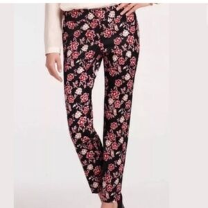 Ann Taylor Floral Print Cropped Pants